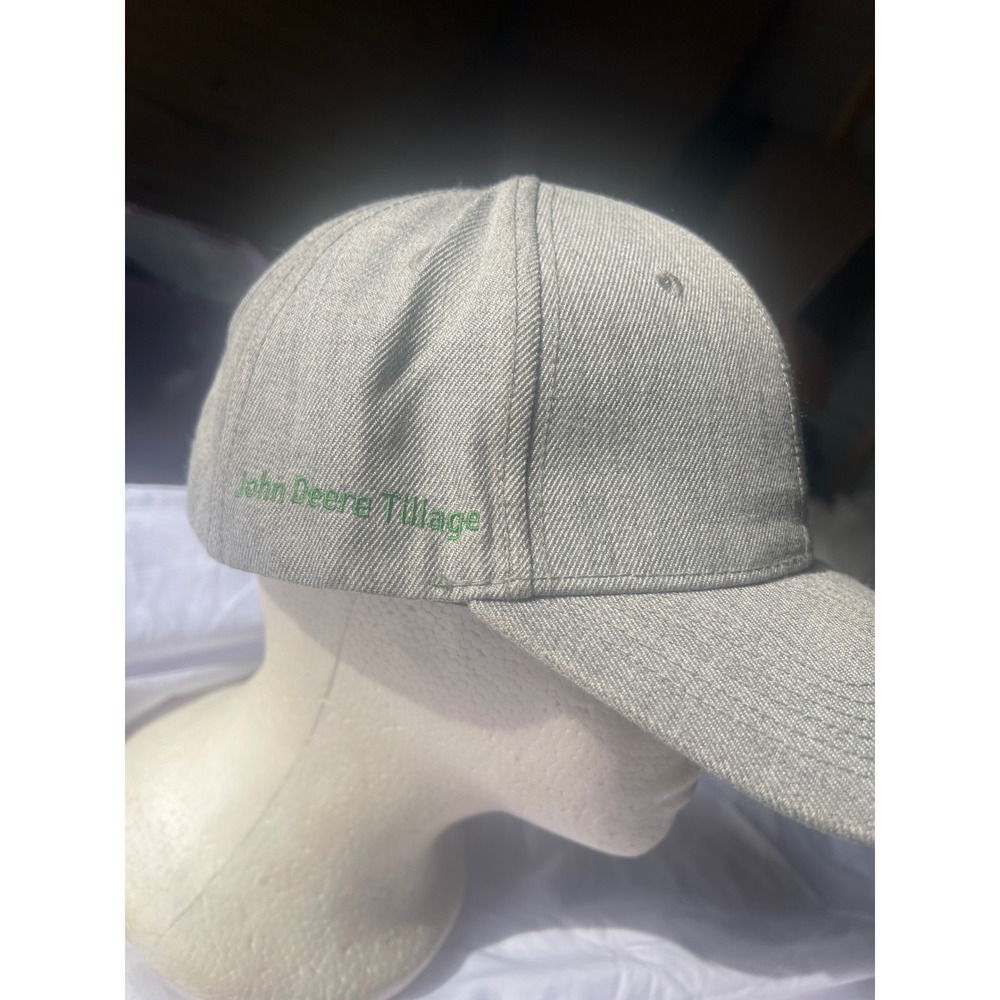 John Deere Baseball Cap Grey Embroidered Logo‎ Adjustable Outdoor Hat - Picture 4 of 4